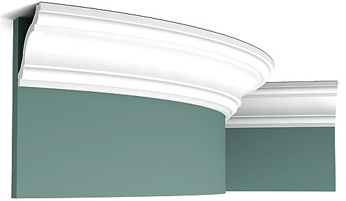 Orac Flexible Leiste CX123F 200 cm x 8 cm x 8 cm aus Polyurethan vorgrundiert