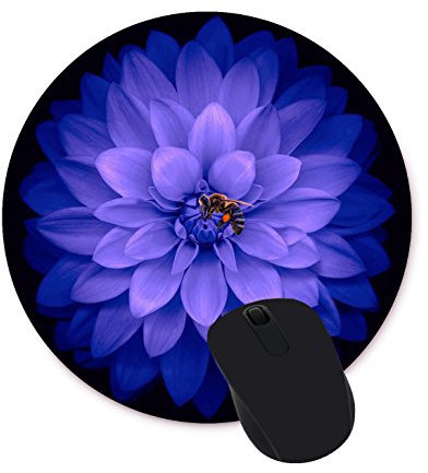 Kung Fu Cat ronde Tapis de souris personnalisé Motif Tapis de souris gaming mouse pad Watercolor flowers