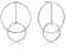 Ania Haie Damen-Ohrhänger Modern Front hoop Earrings 925er Silber One Size Silber 32014205