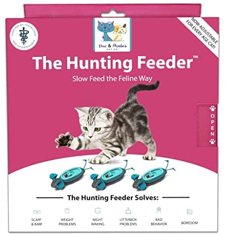 Doc & Phoebe Mangeoire Interactive pour Chat de Chasse Taille Unique