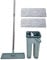 Aqua Laser - Easy Flat Mop, secchio autopulente a doppio scomparto con scopa girevole e 2 salviette in microfibra