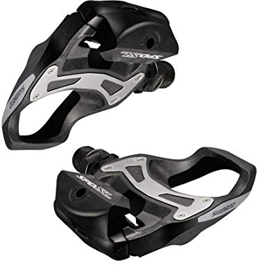 Shimano Pedale SPD-SL PD-R550 Pedale - Schwarz für Rennrad mit breiter Plattform und stabiler Lastverteilung aus Kunststoff