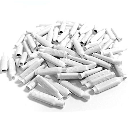 Low Volgate Dry B Connectors -Wire Splices for Telephone Alarm Wire Crimp Beanies Splice,White 100pcs