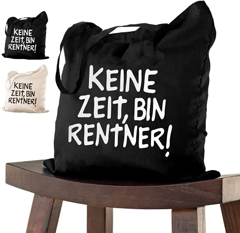 Abschiedsgeschenk RENTNER Tasche 38x42 zur Pensionierung als Dankeschön bei Verabschiedung, Kollegen Kollegin zum Ruhestand bei Renteneintritt oder Pensionierung- Abschiedsfeier Geburtstag