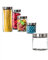 BigDean Vorratsglas 0,85 Liter Glas Schraubglas Lebensmittelglas Edelstahldeckel mit Schraubverschluss 12 x 11 cm