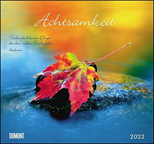 Achtsamkeit 2022 - DUMONT Wandkalender - mit den wichtigsten Feiertagen - Format 38,0 x 35,5 cm
