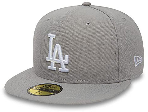 New era Los Angeles Dodgers Cap 59Fifty Basecap Baseball Fitted Kappe MLB grau - 7 1/2-60cm (XL)