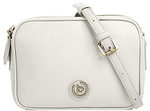 Bugatti Passione Handtasche Damen Klein - Kunstleder Tasche, Umhängetasche Damen Klein - Weiß