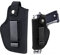 Verdeckte Pistolenholster für Männer Frauen, Universal Holster für Pistolen 9mm , abnehmbare Gürtelholster Training Gun Pouch, IWB/OWB Holster rechts und Links passend für S&W M&P Shield Glock