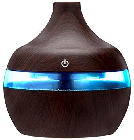 300ml Essential Oil Diffuser, 7 Color Led Ultrasonic Humidifier Oil Diffuser Air Purifier Aromatherapy diffuser, Room Humidifier Oil Aroma for Home Yoga Office SPA Bedroom