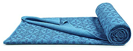 Morbuy Mikrofaser Hot Yoga Handtuch, Yoga Mat 183x63cm rutschfest Fitnesstuch Weich Atmungsaktiv Antirutsch Yogatuch Gilt für Fitness Ausbildung (183x63cm,Blau)