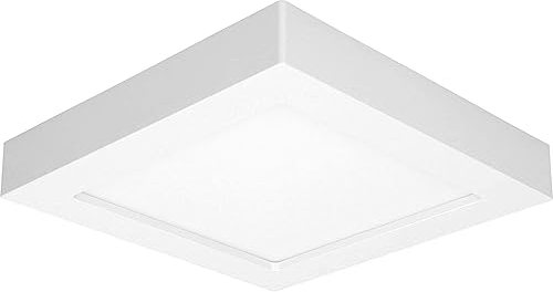 Miratic LED Deckenleuchte Quadratisch Integriertes LED-Netzteil, Weiß, Minimalistisch, 12.1 cm x 12.1 cm x 3.5 cm, für verschiedene Räume