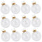 ABOOFAN 12st Dekorative Weihnachtskugeln Weihnachtskugel-Ornamente Christbaumschmuck Füllbare Klare Kugeln Mini-Kugel Mit Klarer Verzierung Klare Zierkugeln Draussen Anzeige Das Haustier