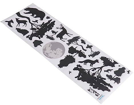 UPKOCH Große Dschungel-wandaufkleber Tier- Wohnzimmer Flur Einfach Anzuwenden Abnehmbare Wandaufkleber