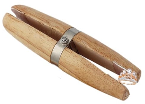 Jewelry Clamps for Jewelry Making | Wooden Rings Clamps - Valentine Rings Jewelers Holder Benchwork Hand Tool for Polishing Repairing Rings Vice with Wedge Lock Wedge Stone Setting Engraving Jewelry M