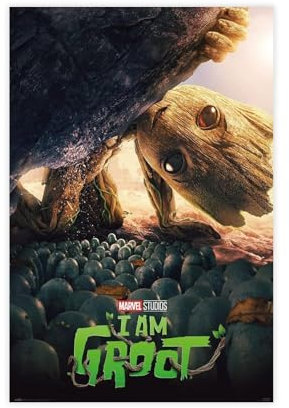 tcagd Marvel Groot The Little Guy Poster Leinwand Poster Schlafzimmer Dekor Landschaft Büro Zimmer Dekor Geschenk 30 x 45 cm