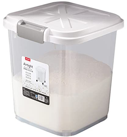 BLHKBAIKBN Rice Storage Container 15kg/25kg, airtight grain container, for Cereal Grain Flour Rice Nuts Beans Pet,toys, snack storage