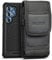 Encased 2-in-1 Belt Pouch and Phone Case for Samsung Galaxy S25 Ultra (2025) Full Body Protection with Holster Clip and Screen Protector Included (Black)