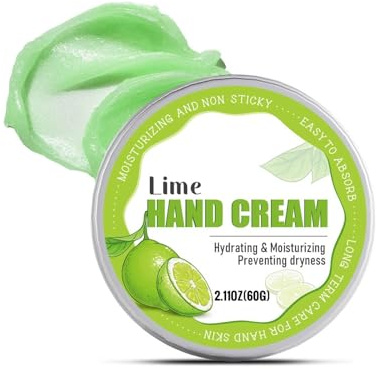 Limetten-Handcreme für trockene, rissige Hände, tief feuchtigkeitsspendende Handlotion in Reisegröße für Frauen und Männer, leichte, nicht fettende Feuchtigkeitscreme, spendet Feuchtigkeit, spendet