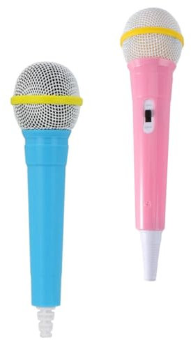 ibasenice Microphone pour Enfants Jeu De Simulation 2 Jouet en Plastique pour Enfants