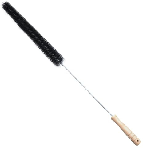 Heizkörper-Reinigungsbürste mit Holzgriff, Heizkörperbürste mit Aufhängehaken-Schlaufe, flexibler langer Reinigungs-Staubwedel mit Holzgriff für Heizung und Trockner, Fusseln und Waschmaschine