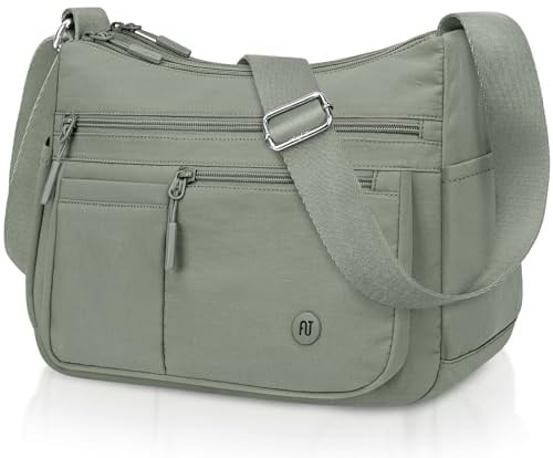 Umhängetasche Damen Mittelgroß, Wasserdicht Handtasche Damen Crossbody Bag | Groß Handtaschen Tasche mit Vielen Fächern, Leichte Gross Schultertasche für Shopper Reisen Arbeit