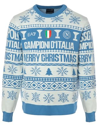 SSC Napoli Weihnachtspullover 2025 SSC Napoli Unisex-Pullover – Erwachsener (1er Pack)