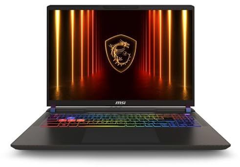 msi Vector 16 HX AI 16 2560x1600 240Hz Display Gaming Laptop, AMD Ryzen 9 8940HX (16 core, 2.4-5.3 GHz), NVIDIA RTX 5070 Ti 12GB GDDR7, 32GB RAM, SSD NVMe 1TB, Windows 11 Pro