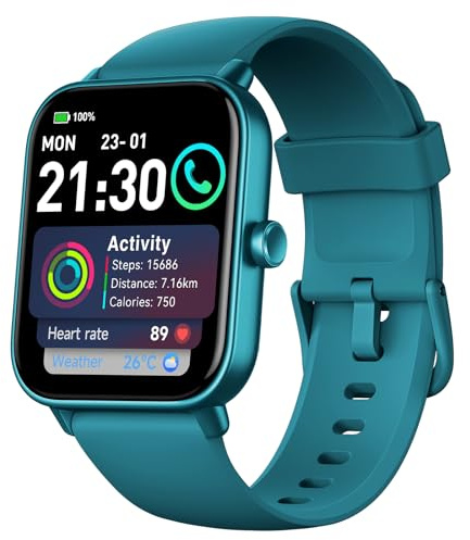 Smartwatch Herren Damen mit Telefonfunktion,1.8 Smart Watch Fitnessuhr mit Whatsapp und Alexa,Herzfrequenz Schlafmonitor,120+ Sportmodi Fitness Tracker,IP68 Wasserdicht Uhren für Samsung/Android/iOS