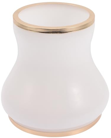 Glaslampenschirm mit E14-fassung Weißer, 3cm Öffnung für Tischlampe