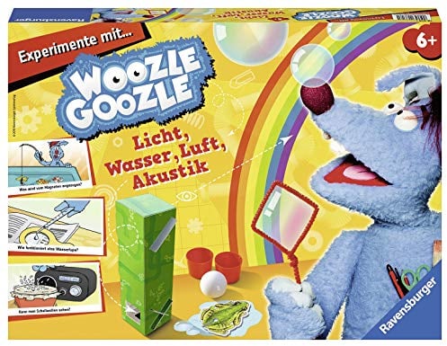 Ravensburger 18618 Physik, Woozle Goozle, Experimente mit Licht, Wassser, Luft, Akustik