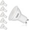 GU10 Led Kaltweiß 6W Leuchtmittel Birne Lampe 6400K 440 Lumen Abstrahlwinkel 120-160 Grad Reflektor 5 Stücke Energiespar