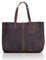 KomalC Umhängetasche aus Leder für Damen, Geldbörse, Reisetasche, Einkaufstasche, Messenger, Mehrzweck-Handtasche (15 Zoll, Buffalo Distressed Tan)