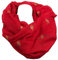 JameStyle26 Flamingo Mini Design LOOP Cotton Glitzer Uni Rundschal Schlauchschal Stola Schal (Rot)