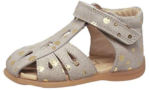 Pom Pom Sandalen 6423 Lauflernschuhe Beige Gold Punkt, Schuhgröße:EUR 20