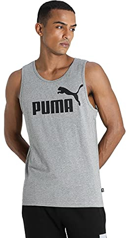 Puma Herren ESS Tank Tanktop, Medium Gray Heather, S