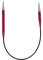 KnitPro K47060 Rundstricknadel, Metal, Rosa, 25cm / 5mm