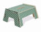 Werkhaus WH 4970 Fußbank Zick-Zack-Muster Türkis ca. 32 x 15,5 x 27,5 cm Tritthocker Holzhocker