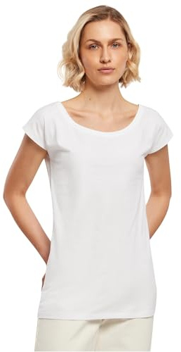 Build Your Brand Damen Bb013-ladies Wide Neck Tee T-Shirt (1er Pack)