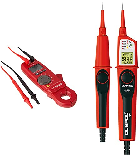Benning 044067 cm 11 True RMS Milliampere-Stromzangen-Multimeter & Duspol digital Spannungs und Durchgangsprüfer, 050263