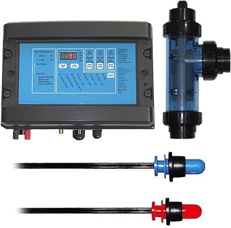 TAHALI Macchina elettrolitica per Cloro al Sale, generatore di Cloro Accessorio per Piscina con clorinatore di Sale per Piscina,50g