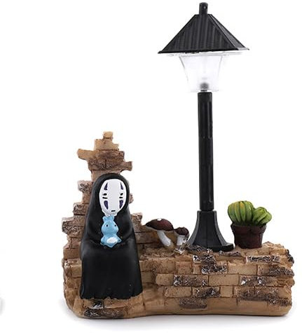 FIYSON Animation Nachtlicht für Kinder, Spirited Away Kein Gesicht Mann mit Nachtlicht Action Figur, Katze Nachttischlampe Spider Man Kinderzimmerlampe,LED-Spielzeug Geschenk für Haus Dekor (Stil 5)