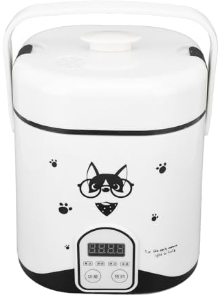 Vvikizy Mini Olla Arrocera para Coche, 1,2 L, 24V, 180W, con Olla Interior Antiadherente, para Cocinar Arroz y Sopa Al