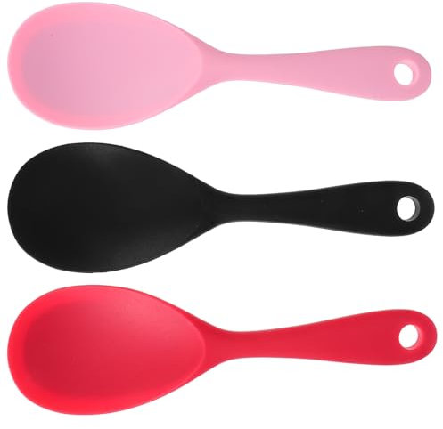 OFFSCH Cuchara para Olla Arrocera Espátula de Silicona para Arroz Diseño Ergonómico para Servir Y