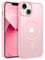 BENTOBEN Cover Magnetica per iPhone 13/iPhone 14 6,1 Pollici [Compatibile con MagSafe], Custodia Traslucida Opaca Antiurto Sottile Protettiva Case [Resistente ai Graffi] - Rosa Chiaro