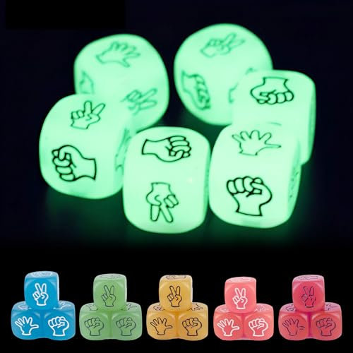 Würfel Set, Saijer 15 Stück 20mm Spielwürfel Im Dunkeln leuchtende Würfel Dice Würfel 20mm Würfel Groß Augenwürfel Würfel Neuheit Würfelset Würfel Sechs Seiten Standard Wüfel für KTV Bar Familie Party