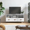 WSJHUHK Entertainment Centres & TV Stands-Home-TV Cabinet High Gloss White 102x36x50 cm Madera de ingeniería