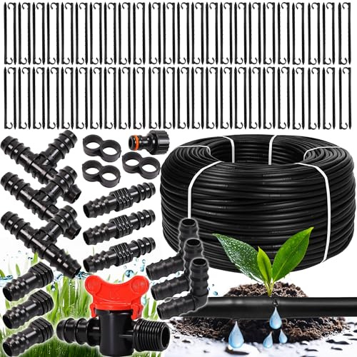Tropfschlauch Set 100m 33cm 2l Perlschlauch Bewässerungschlauch Gartenschlauch
