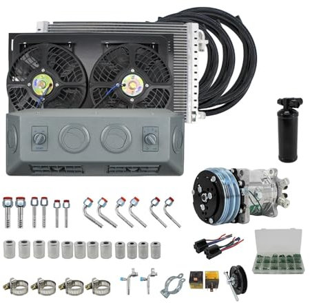 ULLiaN Kit de compresor 508 for Aire Acondicionado de automóvil RV65F de 12 V/24 V, for Tractores, Camiones, autobuses y Accesorios de Aire Acondicionado for automóviles Grandes.(24V Single Cooling)
