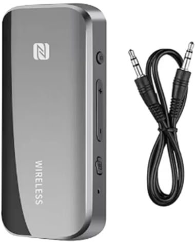 Ujjdwiurgh Bluetooth 5.0 Aux Adapter Wireless Dongle NFC TF Card 3.5mm Jack for TV PC Speaker Car Kit Audio Receiver Transmitter